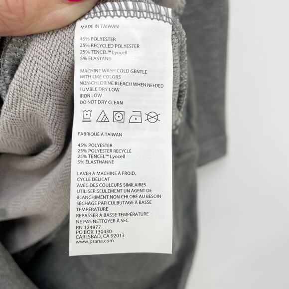 Prana Womens Rosie Sweatshirt Dress XS Grey Long Sleeve Pullover NWT - Picture 9 of 11